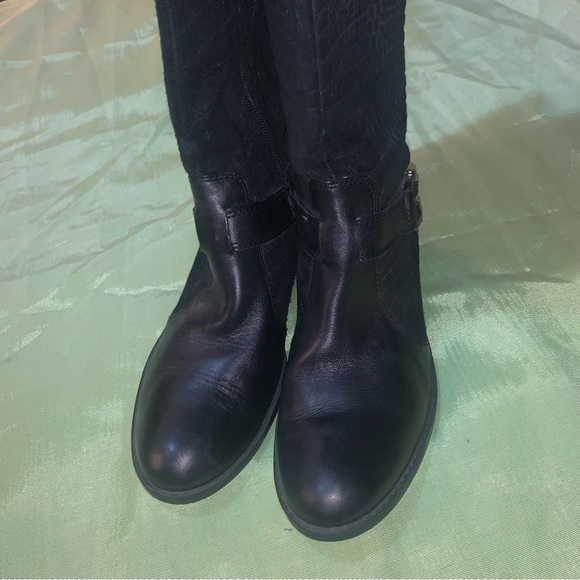 Circa by Joan & David Takara Black Learher/Suede Riding Boots Sz 9.5 - Picture 6 of 11